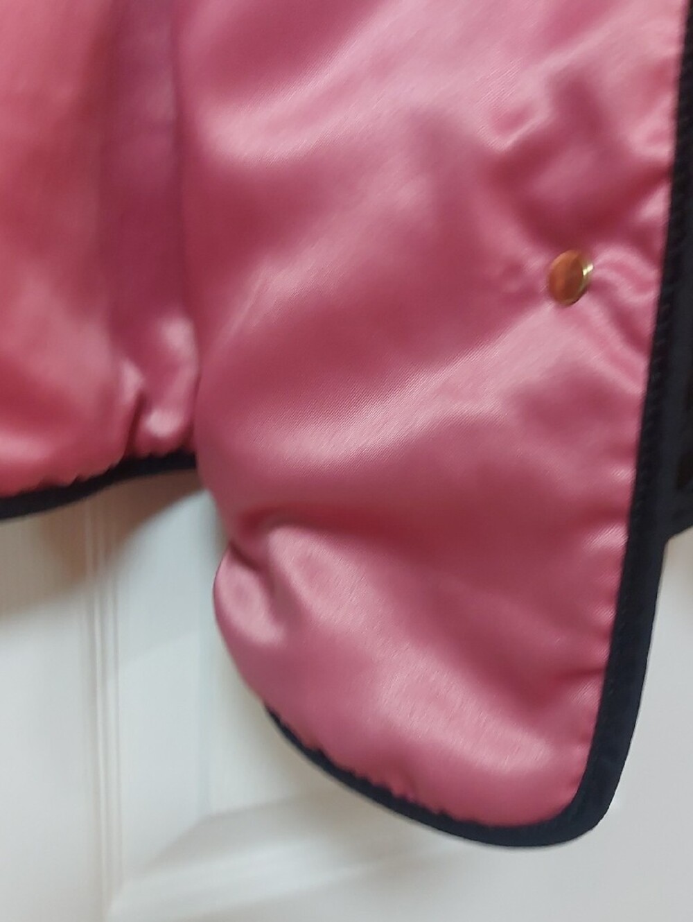 Coach Black Quilted Puffer Jacket with Pink Lining. Size L - Picture 8 of 13